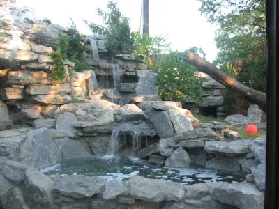 Cincinnati Zoo waterfall projects — Landscape Design project by Devore's Land & Water Gardens
