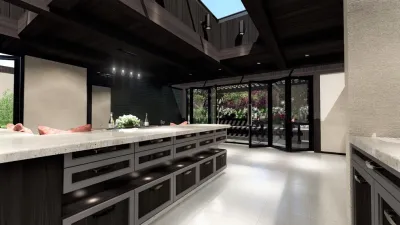 3D Interior Kitchen Design: Hillsborough, Newport Beach, CA, by 3D Solutions