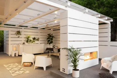 Steel & Glass Pavilion — Landscape Design project by Drake's 7 Dees Landscaping & Garden Center in Vancouver
