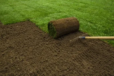 Woodbury, CT | Lawn Installation, Mulching, Sodding, Planting — Landscape Design project by John Spector Landscape Design in Woodbury