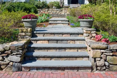 Ridgefield, CT | Custom Landscape Design | Cobblestone Installation Services | P — Landscape Design project by John Spector Landscape Design in Ridgefield