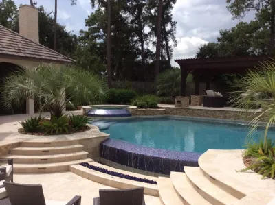 Nichalson Residence — Landscape Design project by E.L.I. Land Design, LLC in Cypress