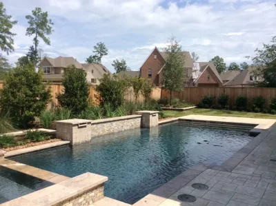 Creekside Residence — Landscape Design project by E.L.I. Land Design, LLC in The Woodlands