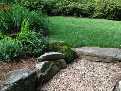 Garden Paths and Walkways — Landscape Design project by Earth Design, Inc. in Greenville