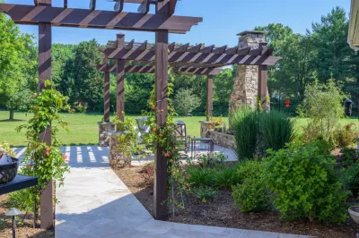 Patio and Pergola Addition — Landscape Design project by Earth Design, Inc. in Fountain Inn