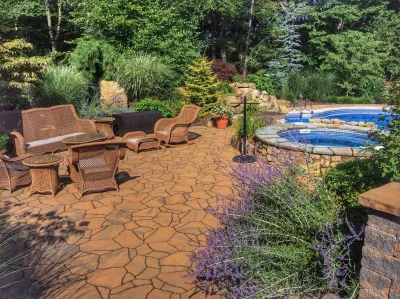 Morris County Outdoor Oasis — Landscape Design project by Earth, Turf & Blooms