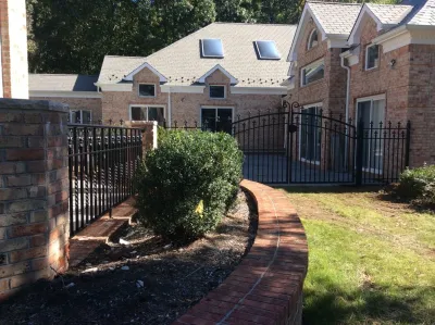 Providing Custom Iron Work is a Specialty of Earth, Turf and Blooms — Landscape Design project by Earth, Turf & Blooms