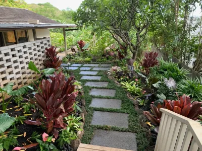 Tropical Landscaping & Lighting — Landscape Design project by Lanaiscapes in Lahaina