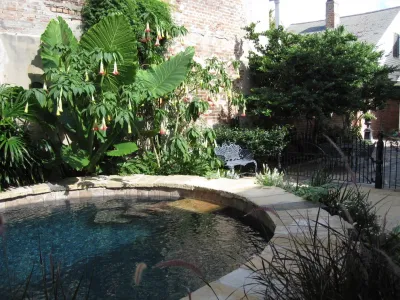 French Quarter Courtyard — Landscape Design project by Peter Raarup Landscape Design