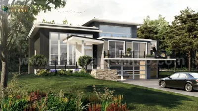 3d rendu architectural — Landscape Design project by YANTRAM Animation Studio