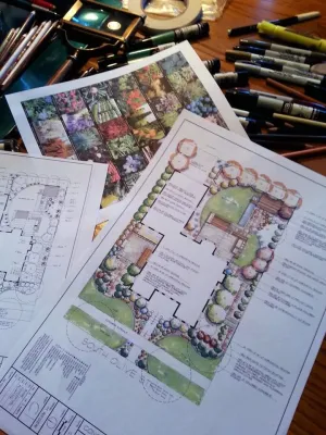 Hand Rendered AutoCAD — Landscape Design project by Reber Landscape Architecture