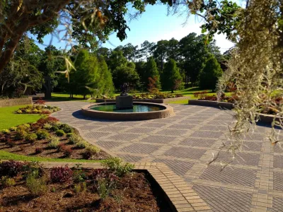 Welcome Center Plaza - Brookgreen Gardens — Landscape Design project by Environmental Concepts, LLC in Murrells Inlet