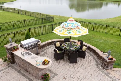 Springfield, MA – Outdoor Kitchens, Patios, Outdoor Living Spaces — Landscape Design project by Environmental Design & Landscaping LLC in Springfield