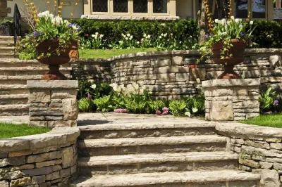 Springfield, MA Retaining Wall Construction Services — Landscape Design project by Environmental Design & Landscaping LLC in Springfield
