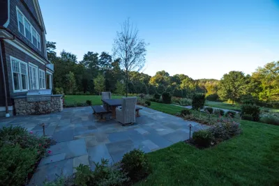 a Blade of Grass - Outdoor Lighting Installation in Sudbury, MA