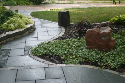 Minneapolis bluestone walkway — Landscape Design project by Steve Wilde - Bachman's Landscape Design
