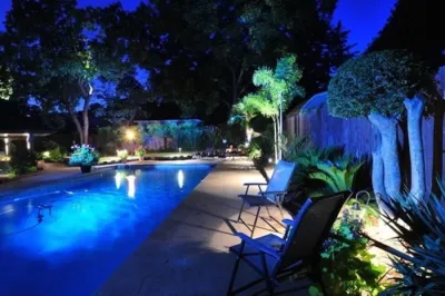 Landscape Lighting — Landscape Design project by Evergreen Landscaping