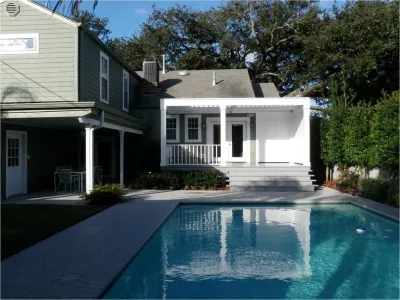 Before and After photos — Landscape Design project by Exterior Designs, Inc. By Beverly Katz in New Orleans