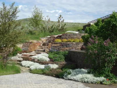Sun Valley | Natural Stone Mountain Landscape — Landscape Design project by Terry T. King Landscape Architecture in Sun Valley