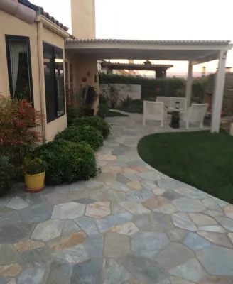 Fireplace In Rancho Bernardo, CA — Landscape Design project by Exterior Designs Landscape in San Diego