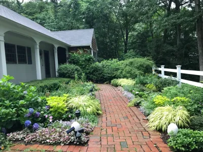 Entrance Cut Flower Garden, New Canaan, CT — Landscape Design project by Ty Tan Designs, LLC