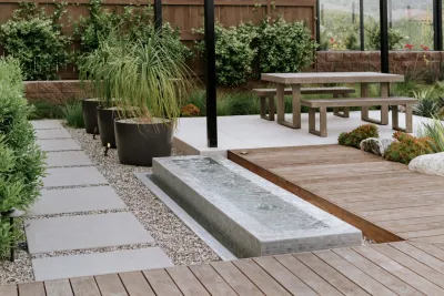 Falling Waters Landscape - Outdoor Lighting Installation in Solana Beach, CA