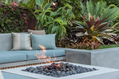 Falling Waters Landscape - Outdoor Lighting Installation in Solana Beach, CA