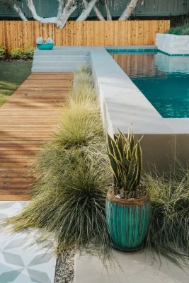 Falling Waters Landscape - Outdoor Lighting Installation in Solana Beach, CA