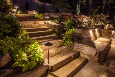 Stone Steps and Walkways by Vision Hardscapes Of Atlanta