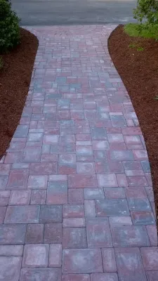 Walkway Gilford — Landscape Construction project by A Cut Above Landscaping Inc.