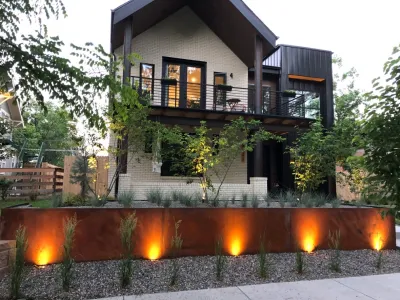 Linear Steel — Landscape Design project by Flora Distinctive Landscapes in Denver