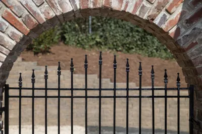 Stone River Archway — Landscape Construction project by APL in Mountain Brook