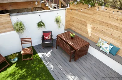 A Small Green Space - Landscape Construction in Jersey City, NJ