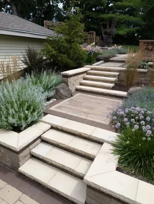 Firepit Focal Point — Landscape Design project by Four Of Six Landscape in Sun Prairie