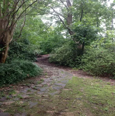 Commanche Waterfall and Walkways — Landscape Design project by Four Seasons Of Georgia