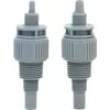 Blue-White Injection Fitting With Connection Nut