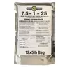 7.5-1-25 Organic Fish Fertilizer Made From Cod Fish Hydrolysate Case (5lb-12 Bags)