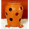 Union 14" High Strawberry Jar Terra Cotta 12-2" Holes