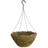 Grower Select 14.00 Hanging Basket Sphagnum Moss w/ Liner and Hanger Round Bottom 22/CS - 2.7gal/11L Liquid Volume Capacity