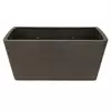 Gardener Select 10" Rectangle Balcony Planter Light Grey