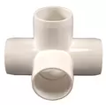 1″ 4-Way Side Outlet Tee
