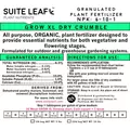Grow XL Organic Dry Fertilizer NPK 6-10-1