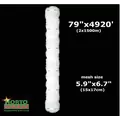 Hortomallas 6.5 Feet by 4920-Feet Professional Grade Vegetable Support Trellis Netting Roll/Scrog Net Roll, (79" x 4920' / 2m x 1500m) (mesh 5.9"x6.7" / 15cm x 17cm)