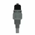 Blue-White Injection Fitting With Connection Nut