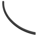 Knight Equipment T50F Fluoro Viton Tube - 1/4" ID x 12.5" Cut (KP-500)