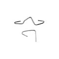2 Piece Wire Crossarm Clip For T-Post - 4'' 100/Bag