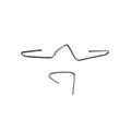 2 Piece Wire Crossarm Clip For T-Post - 6'' 50/Bag