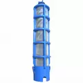 Filter Element Kit w/Screen Support - Blue (200#/75 Micron) T2C-200-200