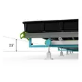 BOTANICARE SLIDE BENCH: 5FT WIDE x 14.5FT LONG x 12IN HIGH, TRILOCK