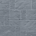 Techo Mista Random Shale Grey 116.2Sf/Pallet 11.62 Sf/Layer- Permeable Paver 3 Piece